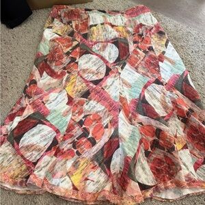 Bella Canvas Multicolor Abstract A-Line Skirt